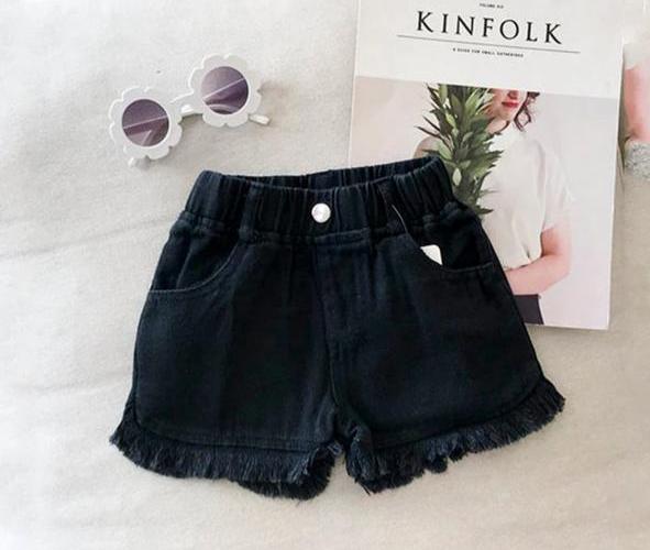 Black Denim Short
