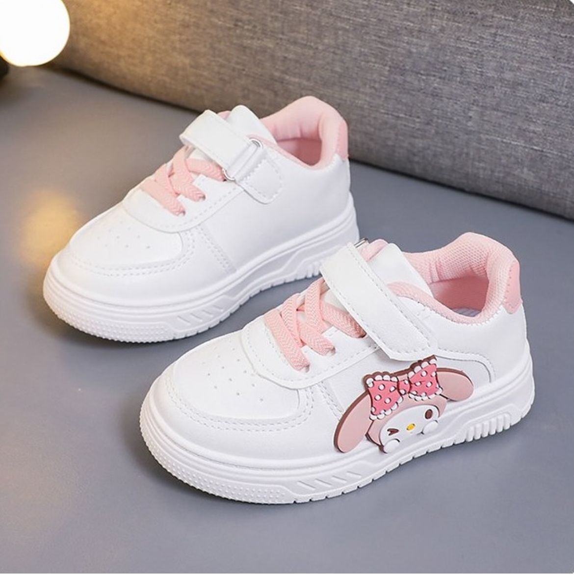 Cute pink and white shoes