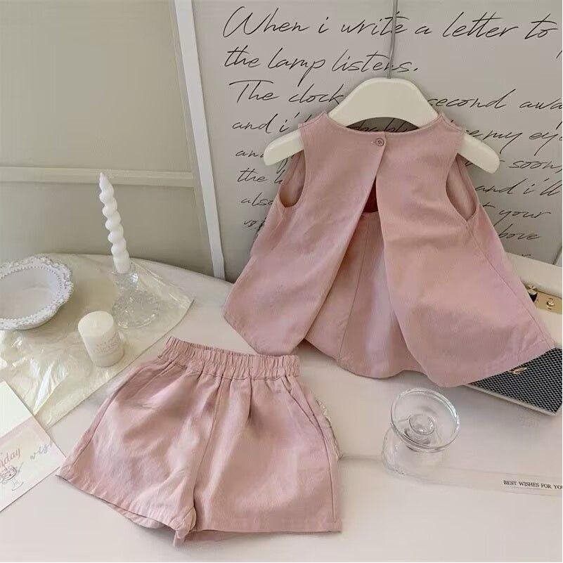 Light pink short and top
