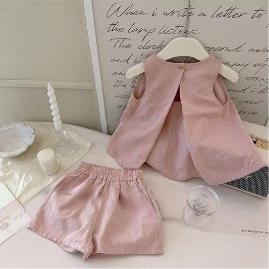 Light pink short and top
