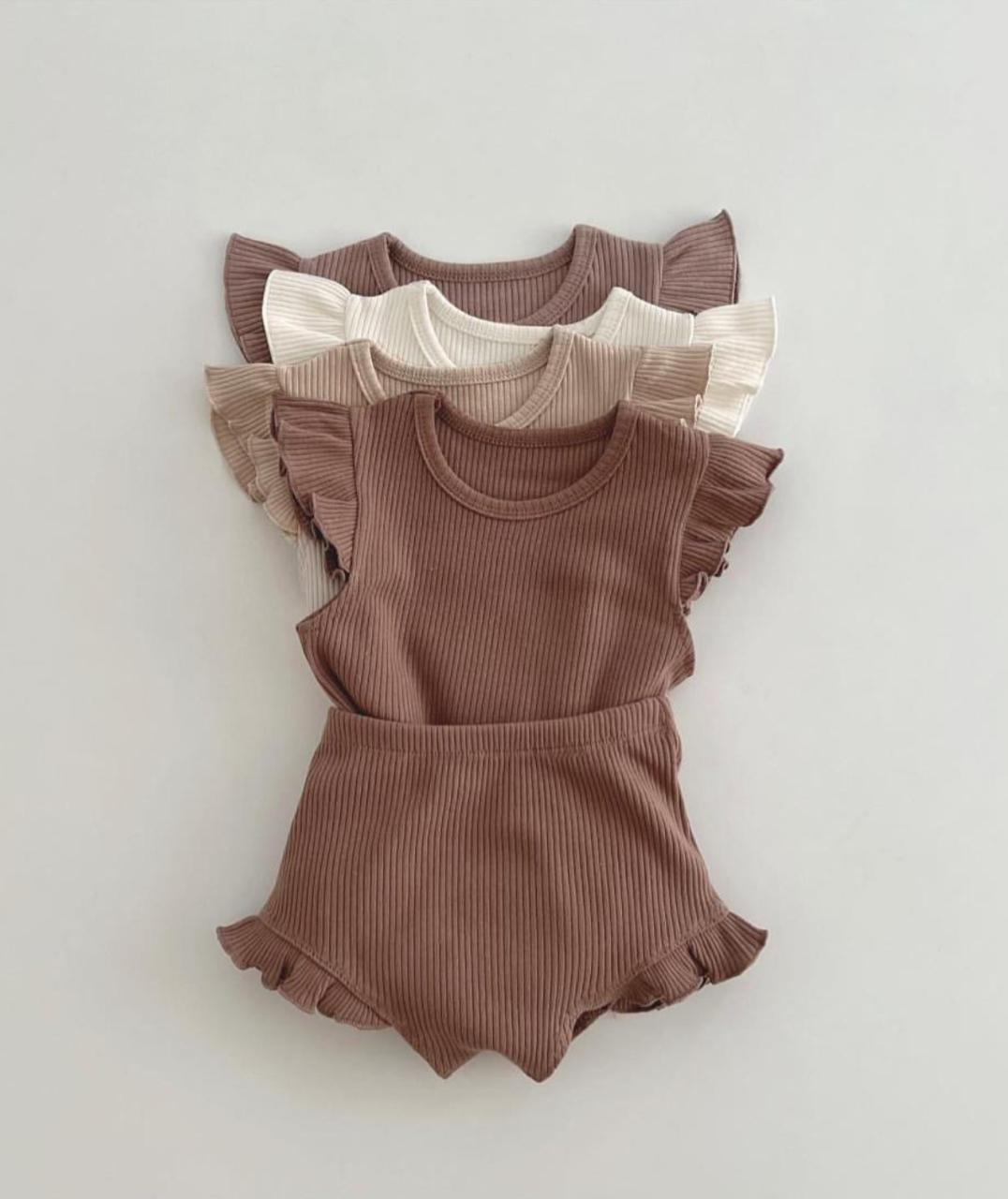 Baby girl brown set