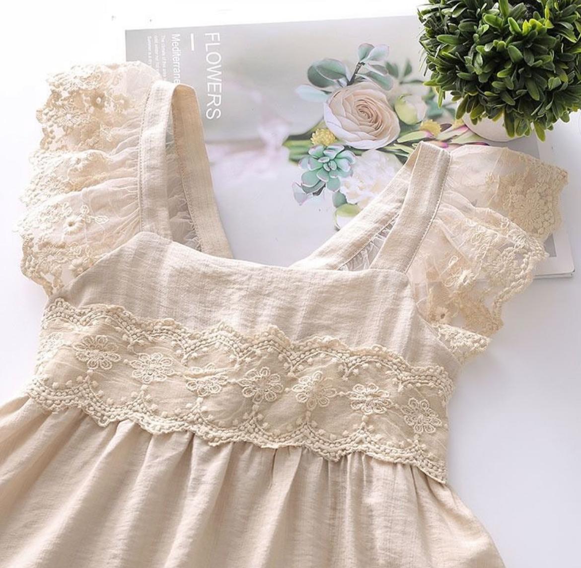 Cream lace dress