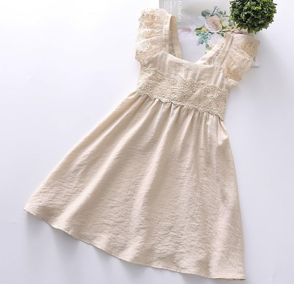 Cream lace dress