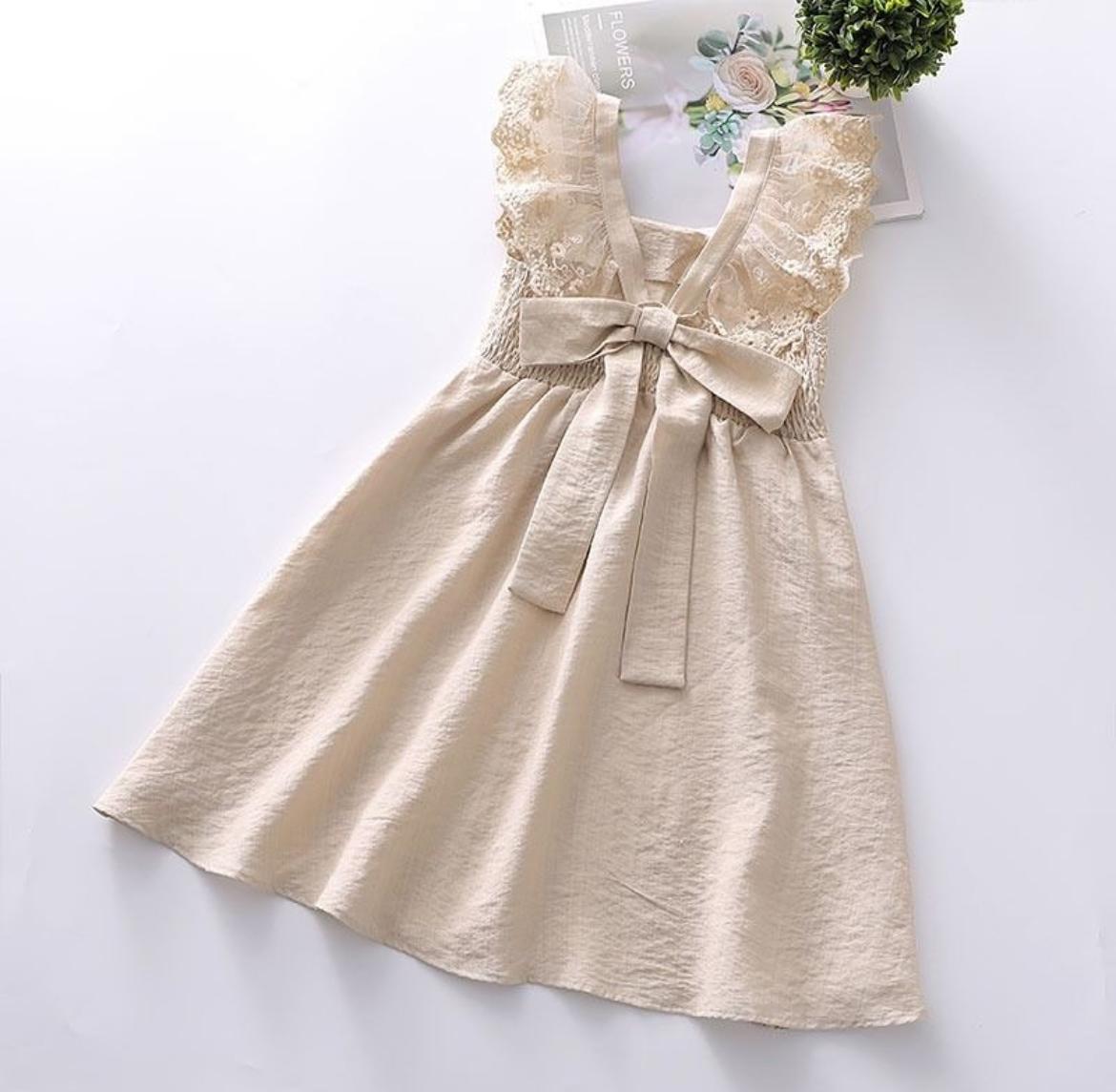 Cream lace dress