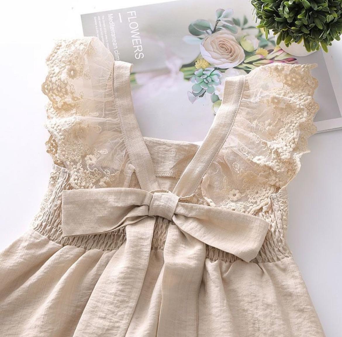 Cream lace dress