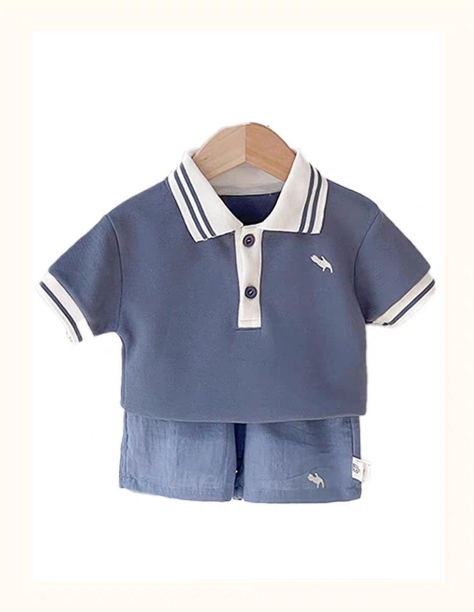 Blue Polo Set