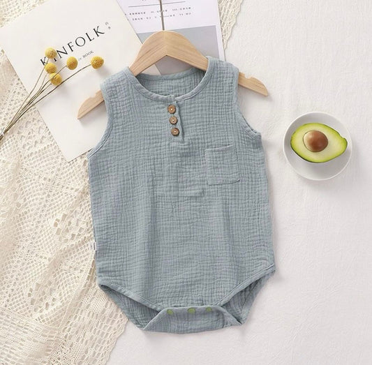 Onesie linen blue