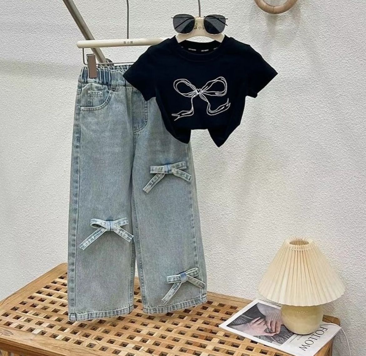 Girl's denim set