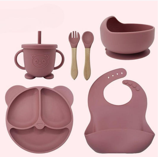 Pink feeding set