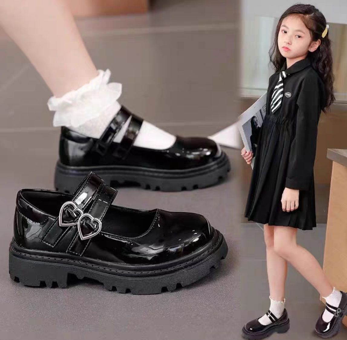 Stylish black ballerina