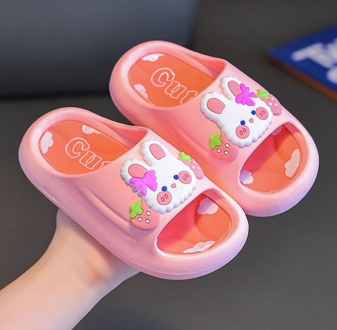 Adorable pink slippers