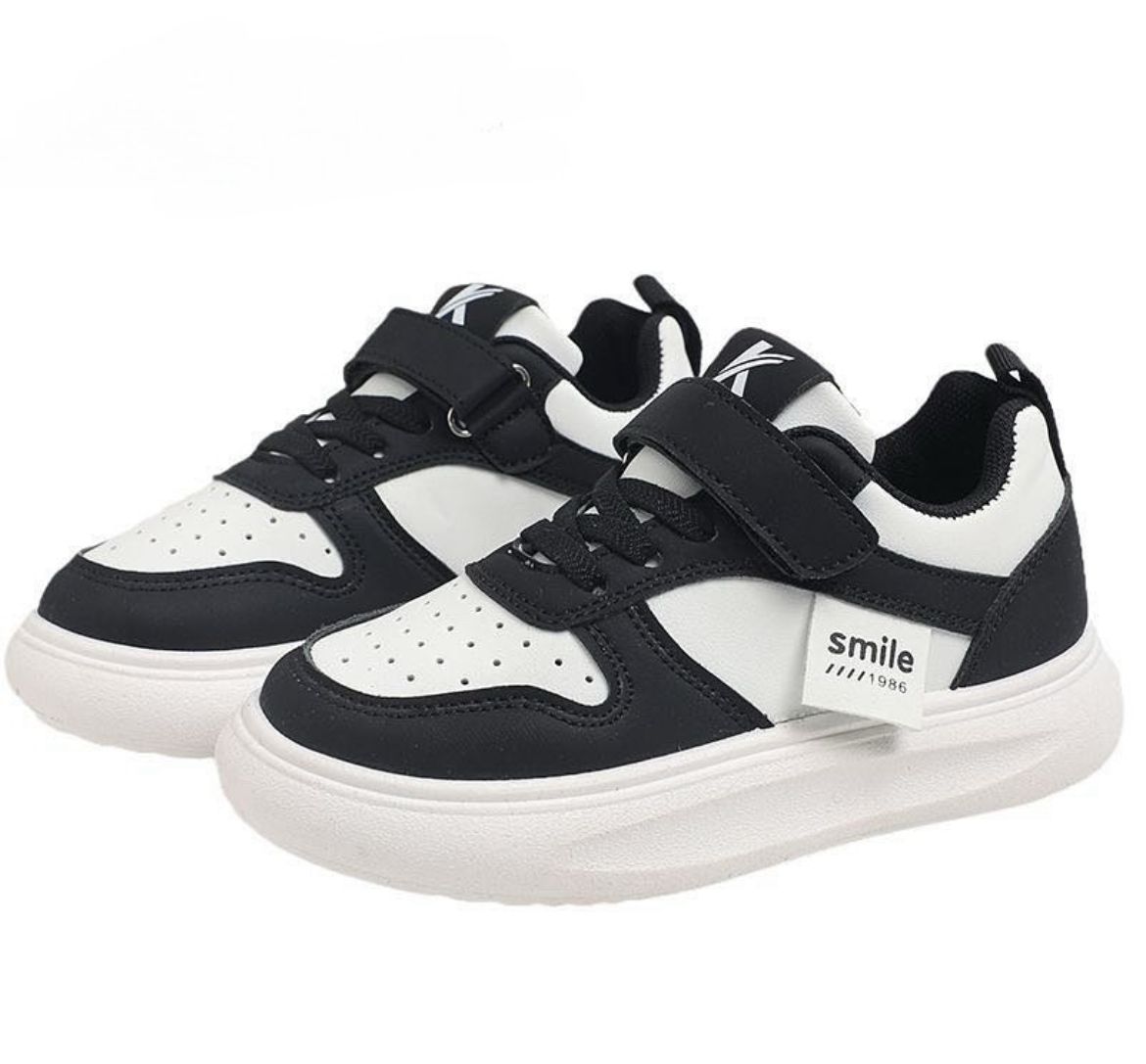 Black and white sneakers