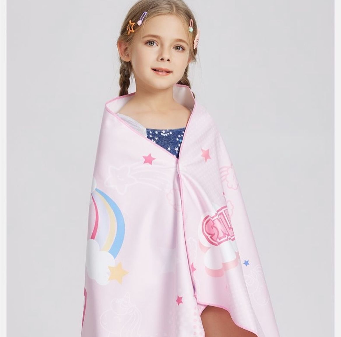 Unicorn hooded towel