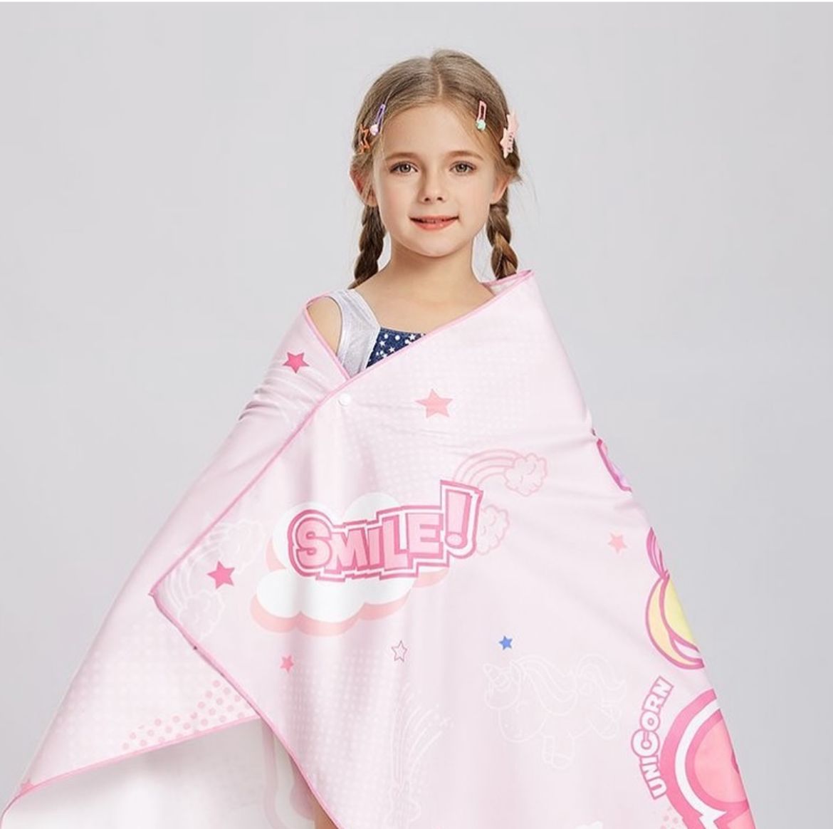 Unicorn hooded towel