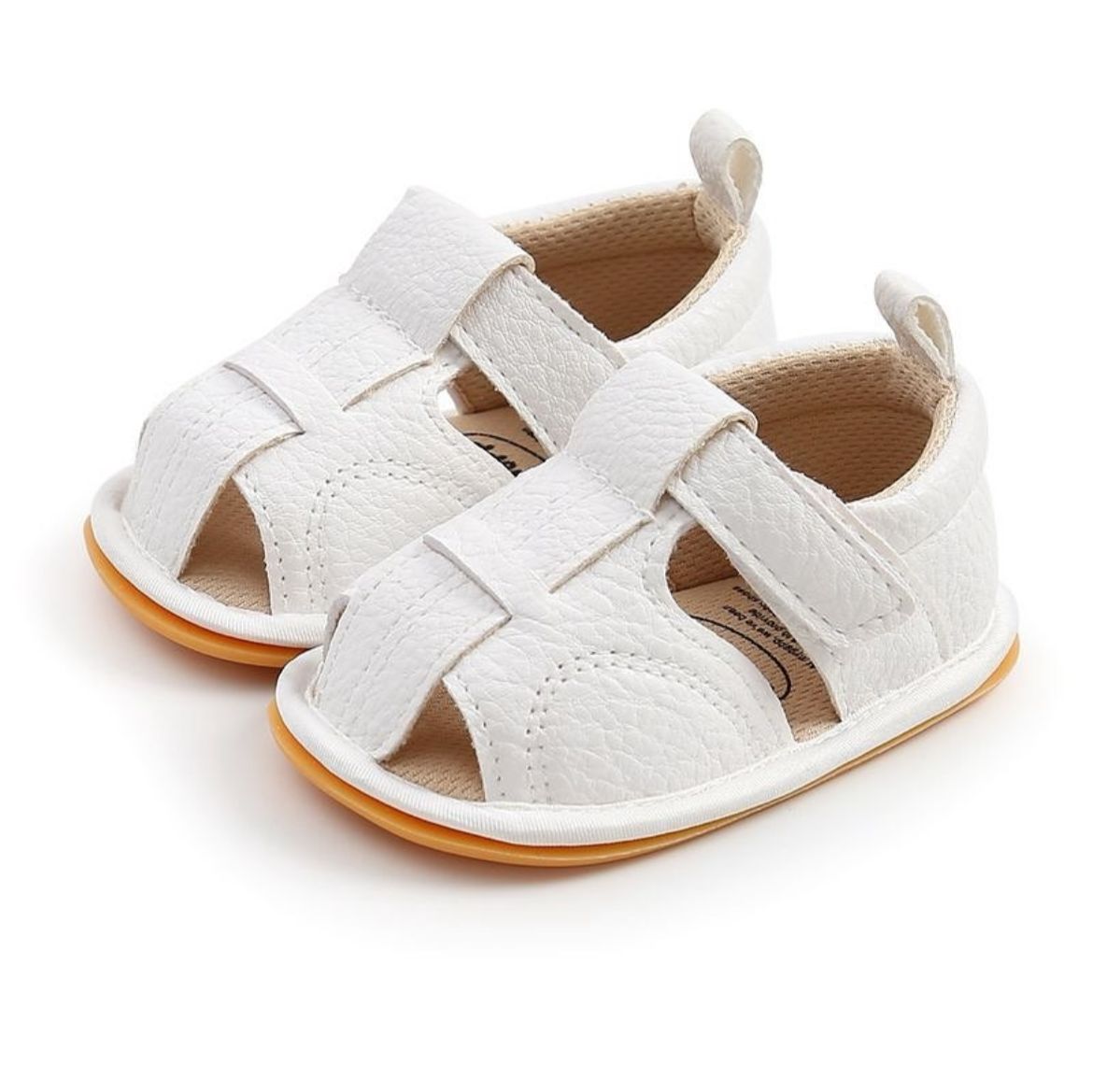 White baby sandals