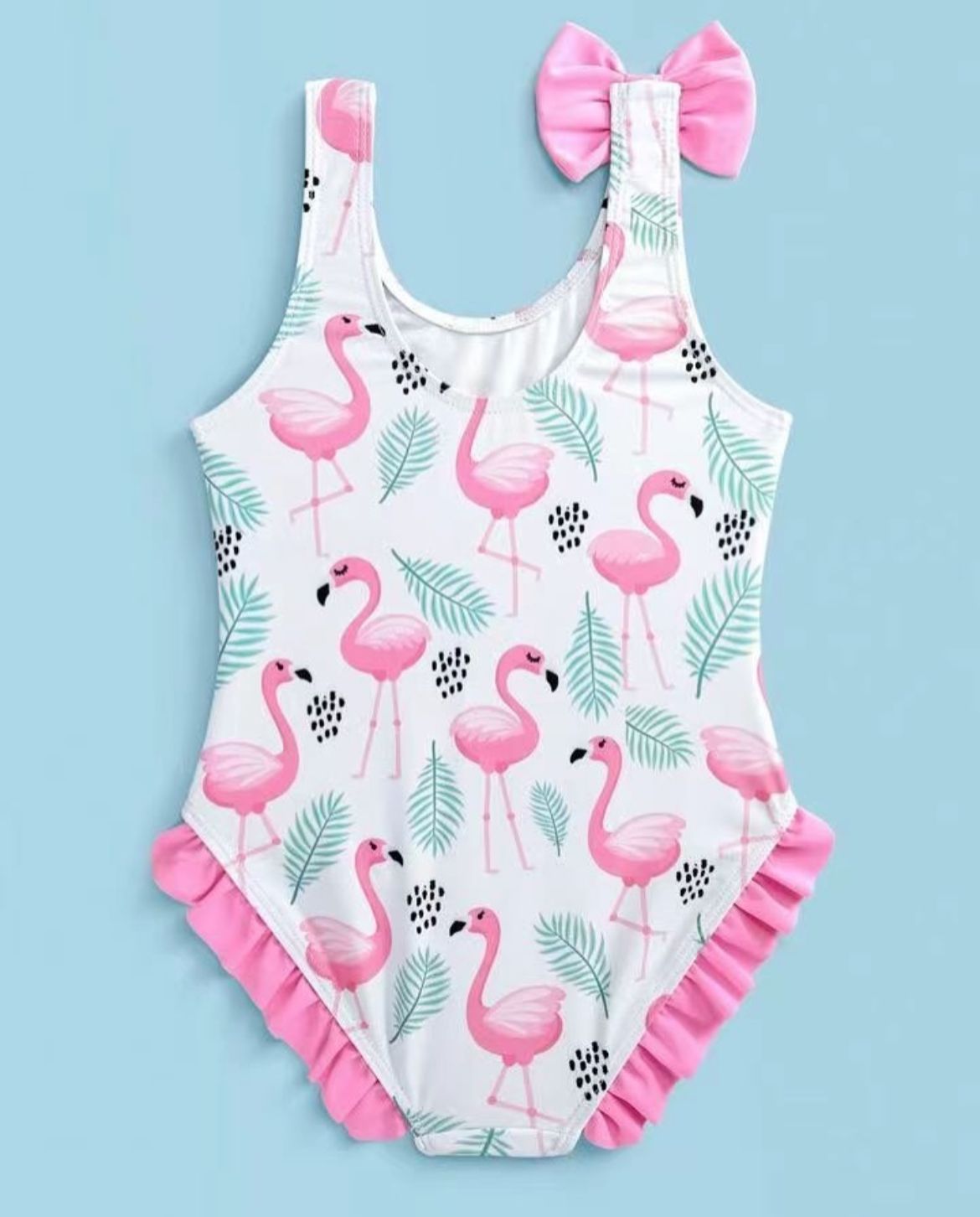 Flamingo swimsuit for girls