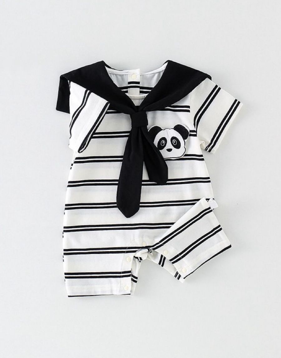 overall Panda black and white set